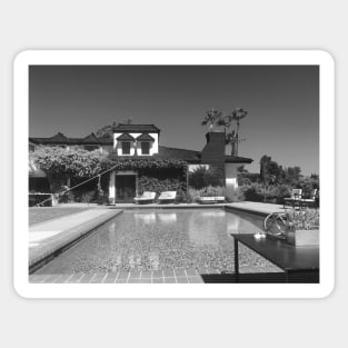 Beverly Hills Mansion. Film Set. Sticker